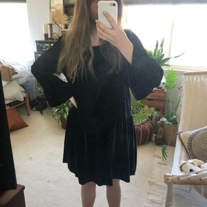 Black Velvet Madewell Dress